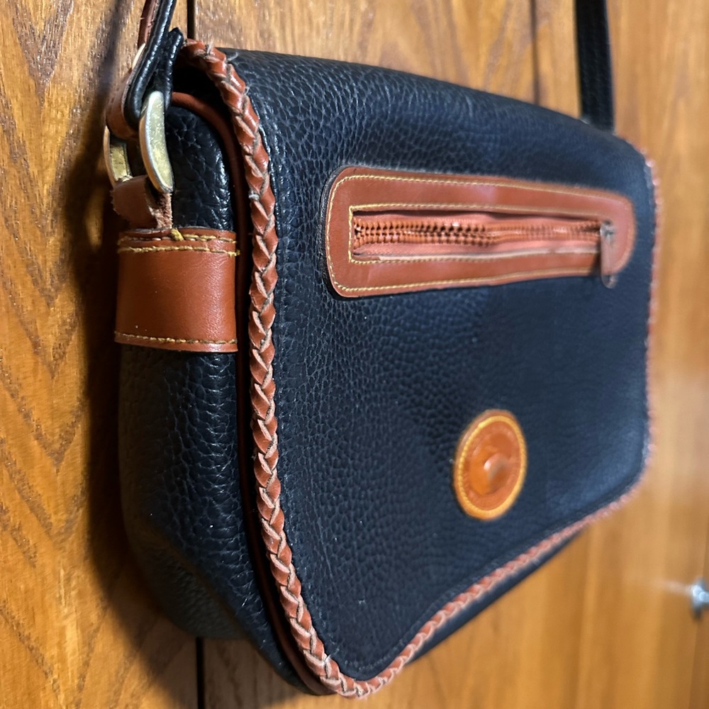 Dooney & Bourke Black and Brown Leather Women's Bag